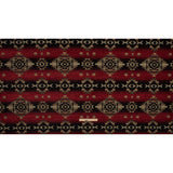 Fire Geometric Stripes Polyester Chenille