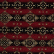 Fire Geometric Stripes Polyester Chenille