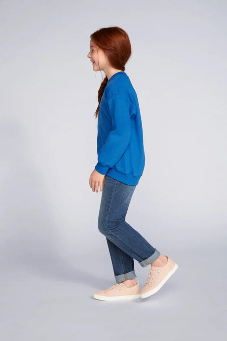 Gildan Youth Heavy Blend Crewneck Sweatshirt Kids USA