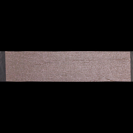 Metallic Silver Glitter and Pink Striped Tulle