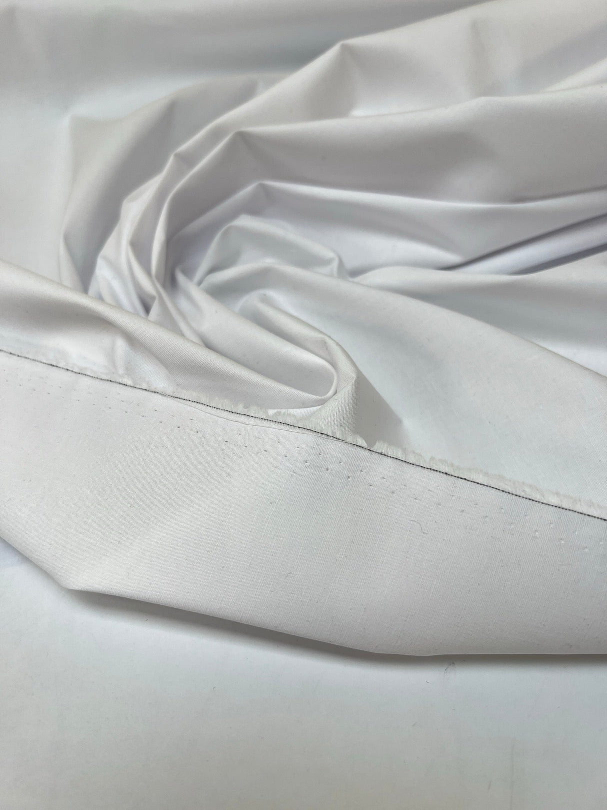 Viscose Elastane Plain Woven White