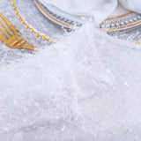 Rectangular Shaggy Plush Fringe Tablecloth