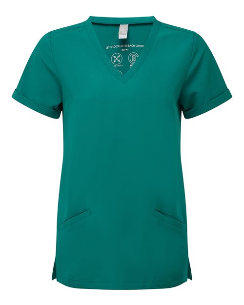 Onna Women's Invincible V-Neck Stretch Scrub Top