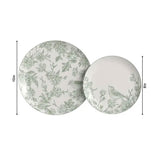 20 Count Elegant 8 Inch Earthtrends Yaffa Design Disposable Paper Plates