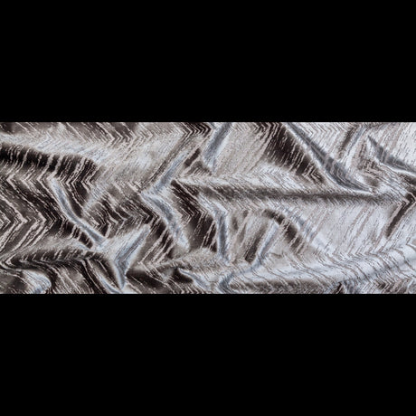 Silver Upholstery Velvet Burnout