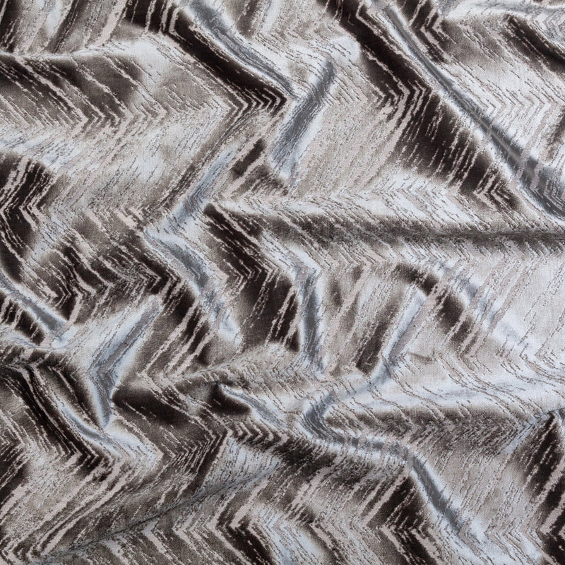 Silver Upholstery Velvet Burnout
