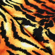 Wild Tiger Polyester Spandex Fabric - Orange/Black Tiger Skin Print, 58/60" Width (1 Yard)