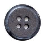 Italian Dark Charcoal 4-Hole Velvet-Faced Plastic Button - 54L/34mm