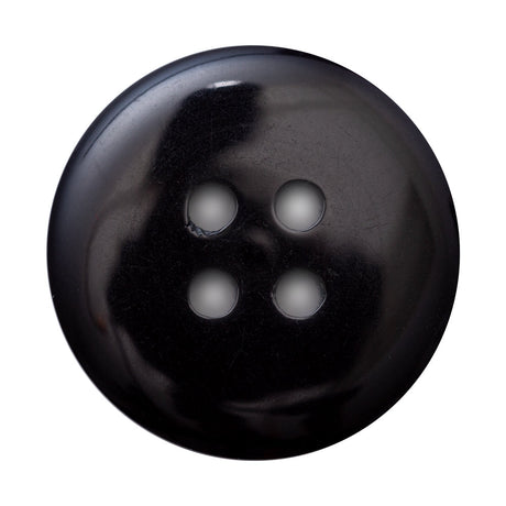 Italian Navy 4-Hole Velvet-Faced Plastic Button - 54L/34mm
