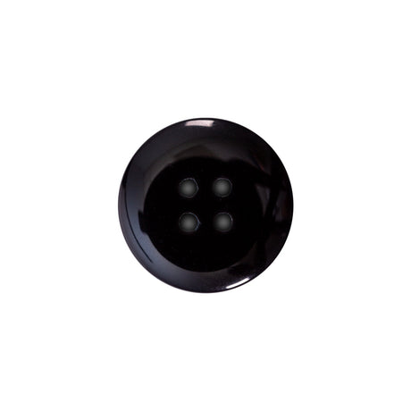 Italian Navy 4-Hole Velvet-Faced Plastic Button - 28L/18mm