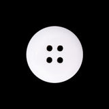 Italian Ivory 4-Hole Velvet-Faced Plastic Button - 36L/23mm