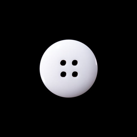 Italian Ivory 4-Hole Velvet-Faced Plastic Button - 28L/18mm