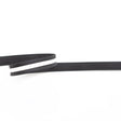 Italian Black and White Vinyl Striped Rubber Trimming - 0.625"