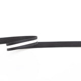 Italian Black and White Vinyl Striped Rubber Trimming - 0.625"