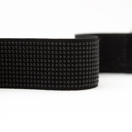 Italian Black Studded Elastic Trim - 1.625"