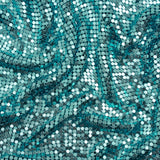 Aluminum Chainmail Fabric Panel, 3mm Tubular - Light Blue - Joan Collection