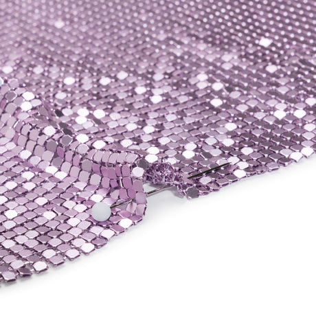 Aluminum Chainmail Fabric Panel, 3mm Tubular - Light Purple - Joan Collection