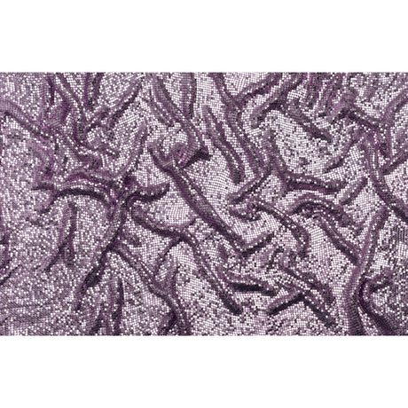 Aluminum Chainmail Fabric Panel, 3mm Tubular - Light Purple - Joan Collection