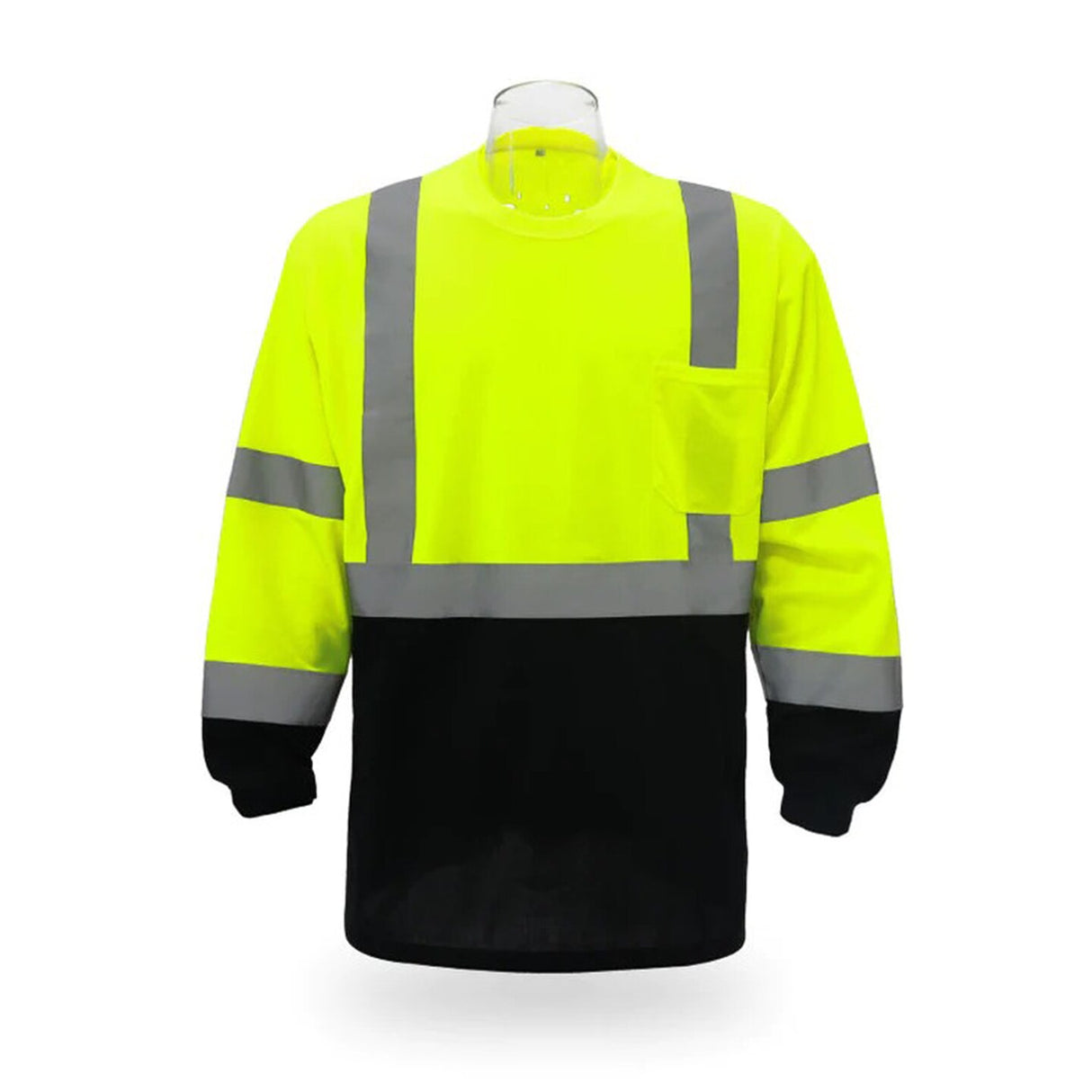 High Visibility Contrast Long Sleeve Safety T-shirt