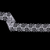 Fancy White Floral Venise Lace Trim - 2.5"