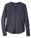 North End Women's JAQ Stretch Performance V-Neck Snap Pullover