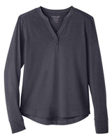 North End Women's JAQ Stretch Performance V-Neck Snap Pullover