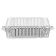 Durable Packaging 9" Square Foil Cake Pan and Lid - 25/Pack