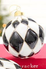4" - 5.5" Harlequin Glass Ornament