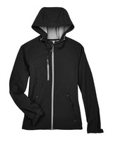 North End Women's Prospect Two-Layer Fleece Bonded Soft Shell Hooded Jacket