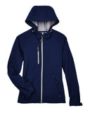 North End Women's Prospect Two-Layer Fleece Bonded Soft Shell Hooded Jacket