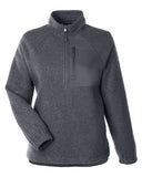 North End Women's Aura Sweater Fleece Quarter-Zip Pullover
