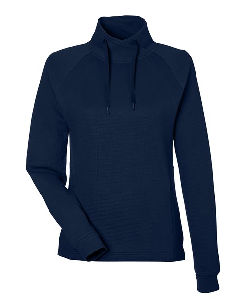 North End Women's Rhythm Waffle Cross-Neck Pullover