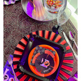 24 Count Orange Paper Plates 7" Round Dessert Plates for Fall and Halloween Parties