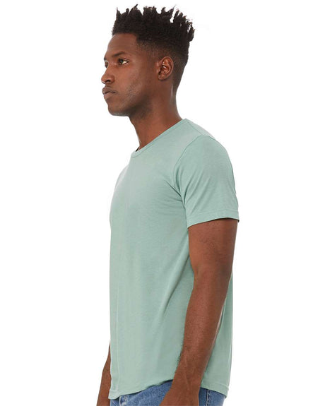 BELLA + CANVAS Triblend Crewneck Short Sleeve Tee in Solid Asphalt