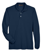 Harriton Men's Easy Blend Long Sleeve Polo