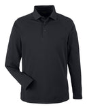 Harriton Men's Charge Snag and Soil Protect Long Sleeve Polo