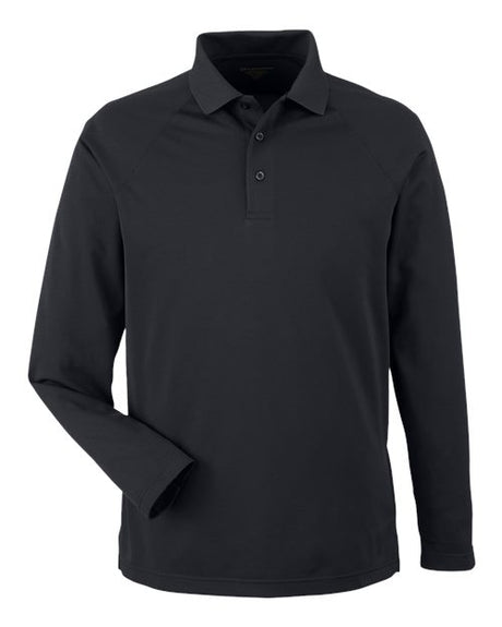 Harriton Men's Charge Snag and Soil Protect Long Sleeve Polo