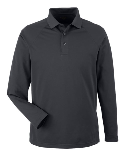 Harriton Men's Charge Snag and Soil Protect Long Sleeve Polo