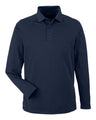 Harriton Men's Charge Snag and Soil Protect Long Sleeve Polo