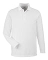 Harriton Men's Charge Snag and Soil Protect Long Sleeve Polo