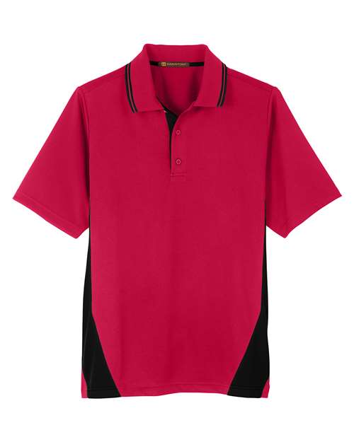 Harriton Men's Tall Flash Snag Protection Plus Colorblock Polo