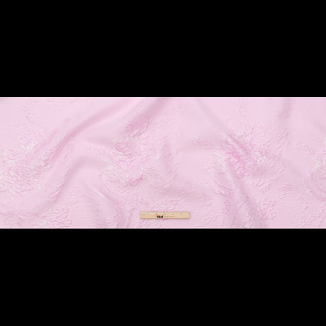 Luminous Pink Lavender Abstract Luxury Double-Layer Organza Brocade