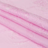 Luminous Pink Lavender Abstract Luxury Double-Layer Organza Brocade