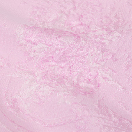 Luminous Pink Lavender Abstract Luxury Double-Layer Organza Brocade