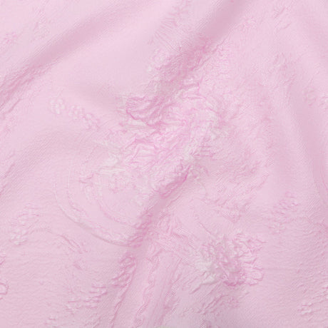 Luminous Pink Lavender Abstract Luxury Double-Layer Organza Brocade