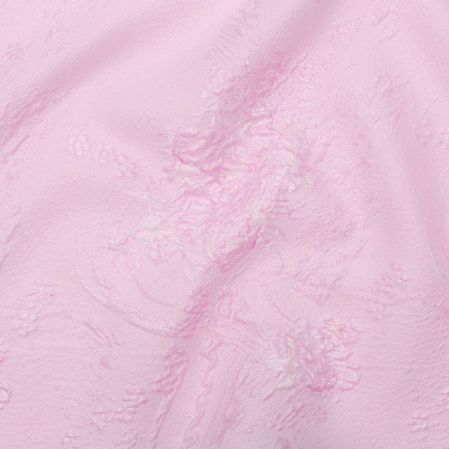 Luminous Pink Lavender Abstract Luxury Double-Layer Organza Brocade