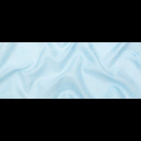Luminous Sky Blue Abstract Luxury Double-Layer Organza Brocade
