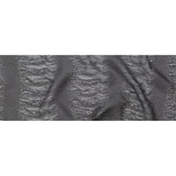 Metallic Double Layer Organza - Black and Silver Iridescent Stripes