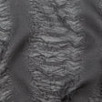 Metallic Double Layer Organza - Black and Silver Iridescent Stripes