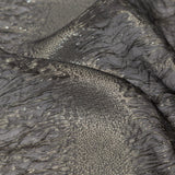 Metallic Double Layer Organza - Gold and Gray Iridescent Stripes